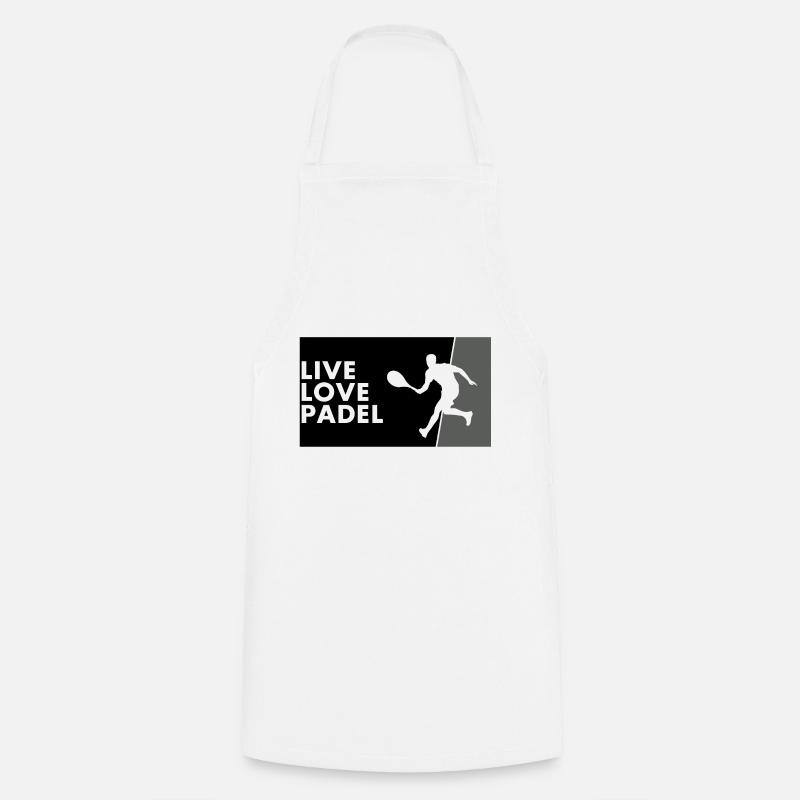 Padel - Gift for padel player - Cooking Apron - white