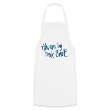 Always by Your SIDE Navy - Cooking Apron - white - Front - AI Model Male 185 dark (185cm)