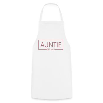 2023, Tante en devenir, Révélation de grossesse - Tablier de cuisine - blanc - Devant - AI Model Male 185 dark (185cm)
