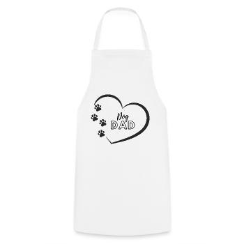 Dog Dad - Kochschürze - Weiß - Vorne - AI Model Male 185 dark (185cm)