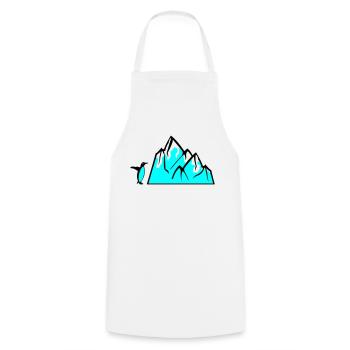 Penguin - Cooking Apron - white - Front - AI Model Male 185 dark (185cm)