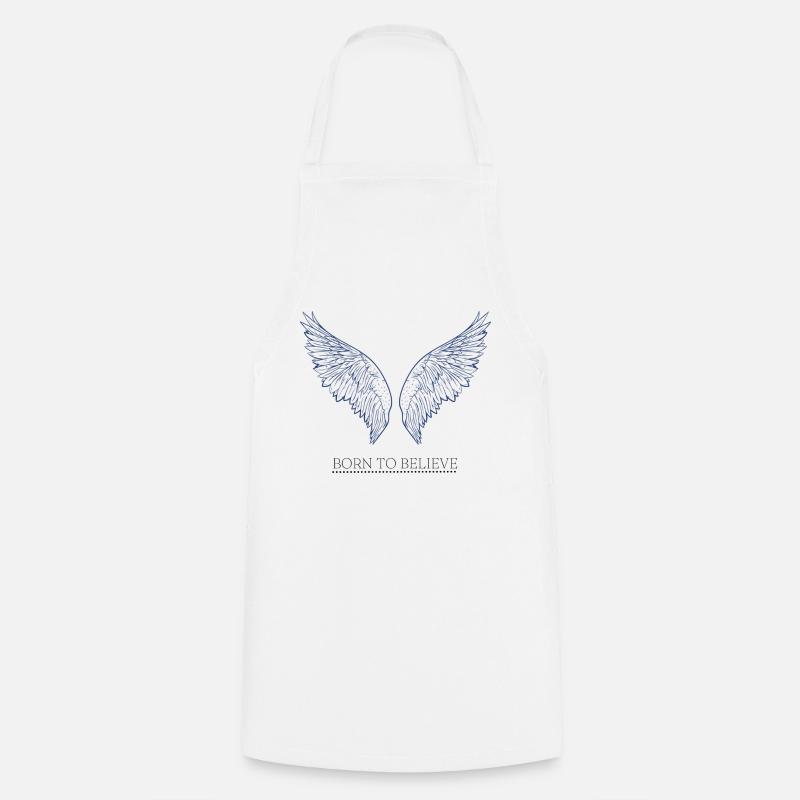 Né pour croire la marchandise - Tablier de cuisine - blanc