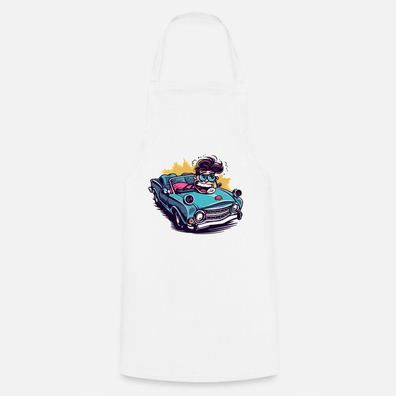 Max in convertible - Cooking Apron - white