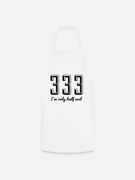 333 JE NE SUIS QU'À MOITIÉ MAL - FUNNY EVILPEOPLE POISON - Tablier de cuisine - blanc