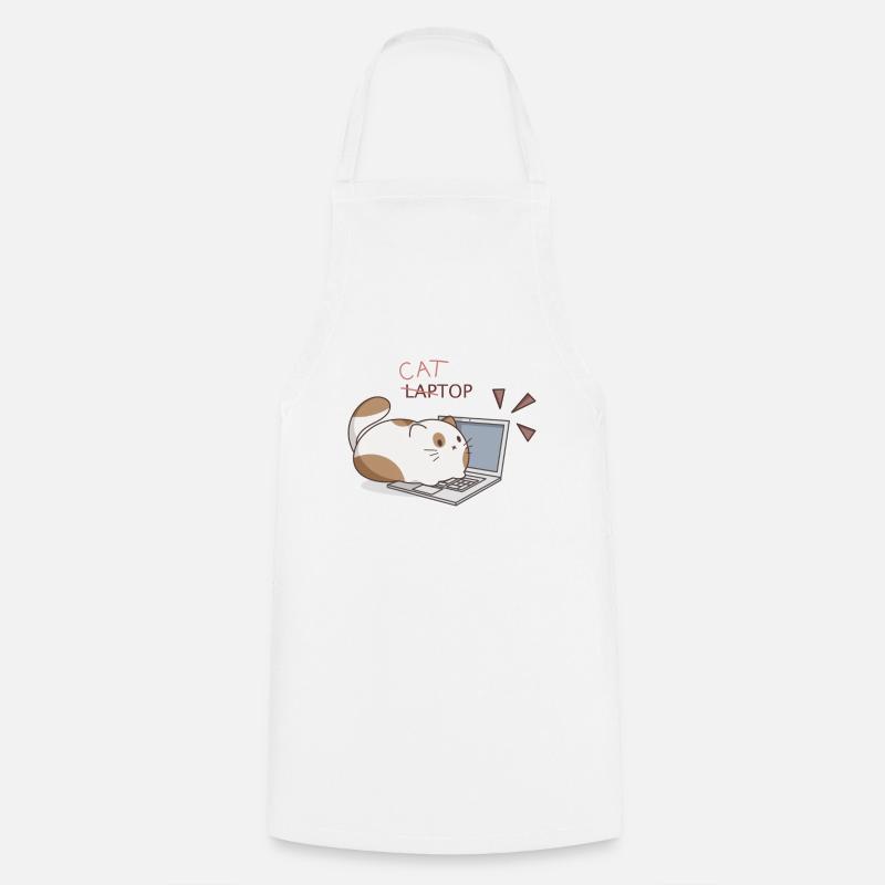 Cattop - Kochschürze - Weiß