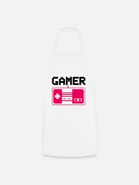 gamer - Kochschürze - Weiß