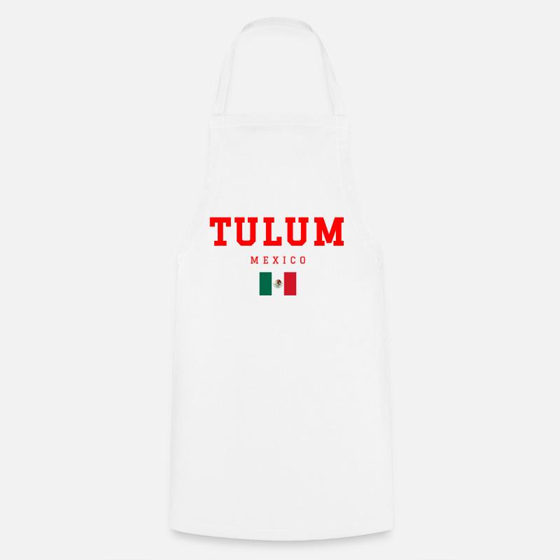Tulum, Mexique - Tablier de cuisine - blanc