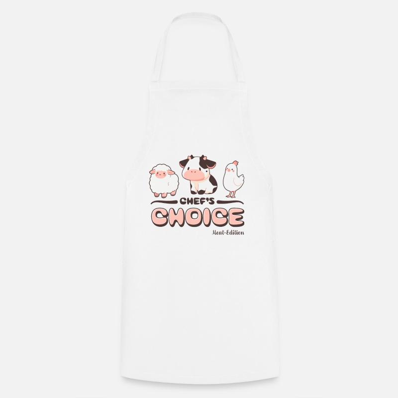 choix du chef - édition viande - Tablier de cuisine - blanc