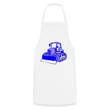 Snow groomer Tractor F3 - Cooking Apron - white - Front - AI Model Male 185 dark (185cm)