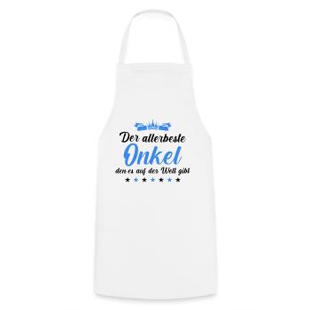 Best Uncle - Cooking Apron - white - Front - AI Model Male 185 dark (185cm)