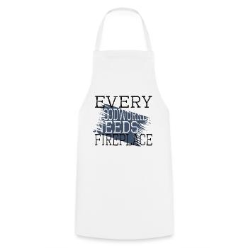 Dad Axes Chainsaw Grab Lumberman Carpenter Joke - Cooking Apron - white - Front - AI Model Male 185 dark (185cm)
