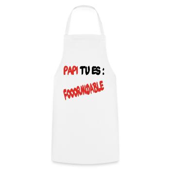 Grandpa you're great - Cooking Apron - white - Front - AI Model Male 185 dark (185cm)