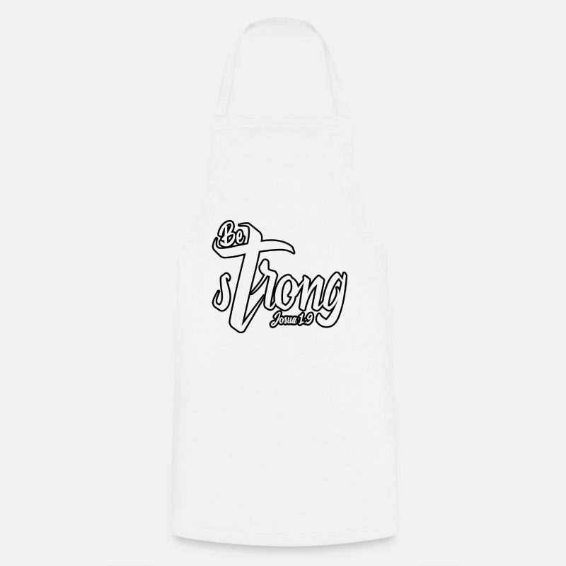 Aperçu de Be Strong - Tablier de cuisine - blanc