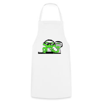 2 Cool DJ Snakes Team Friends Party Club Music - Tablier de cuisine - blanc - Devant - AI Model Male 185 dark (185cm)