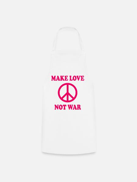 Make love not war - Kochschürze - Weiß