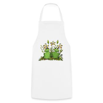 Grenouilles - Tablier de cuisine - blanc - Devant - AI Model Male 185 dark (185cm)