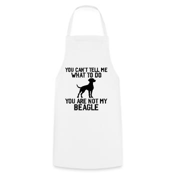 Funny Beagle Men Women Hound Beagle Dog Lovers - Tablier de cuisine - blanc - Devant - AI Model Male 185 dark (185cm)