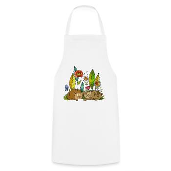 Chats - Tablier de cuisine - blanc - Devant - AI Model Male 185 dark (185cm)