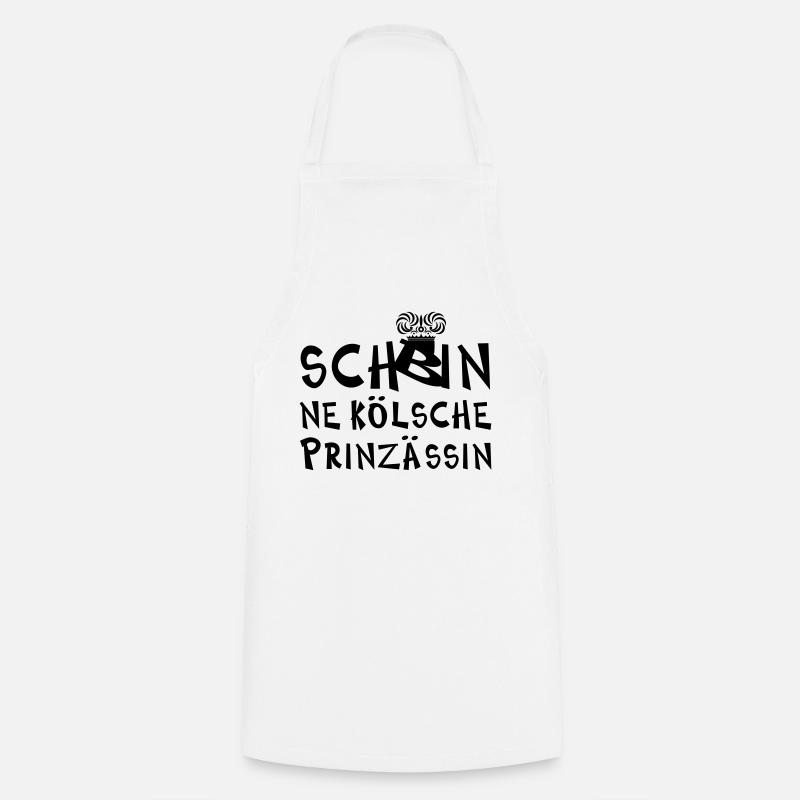 kölsche Prinzessin - Kochschürze - Weiß