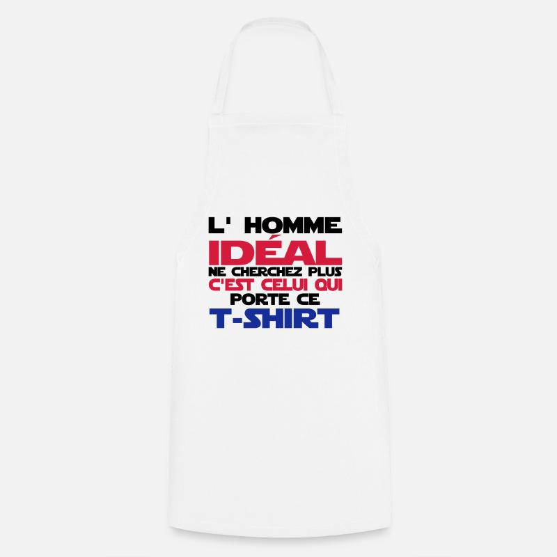 l'homme idéal - Tablier de cuisine - blanc