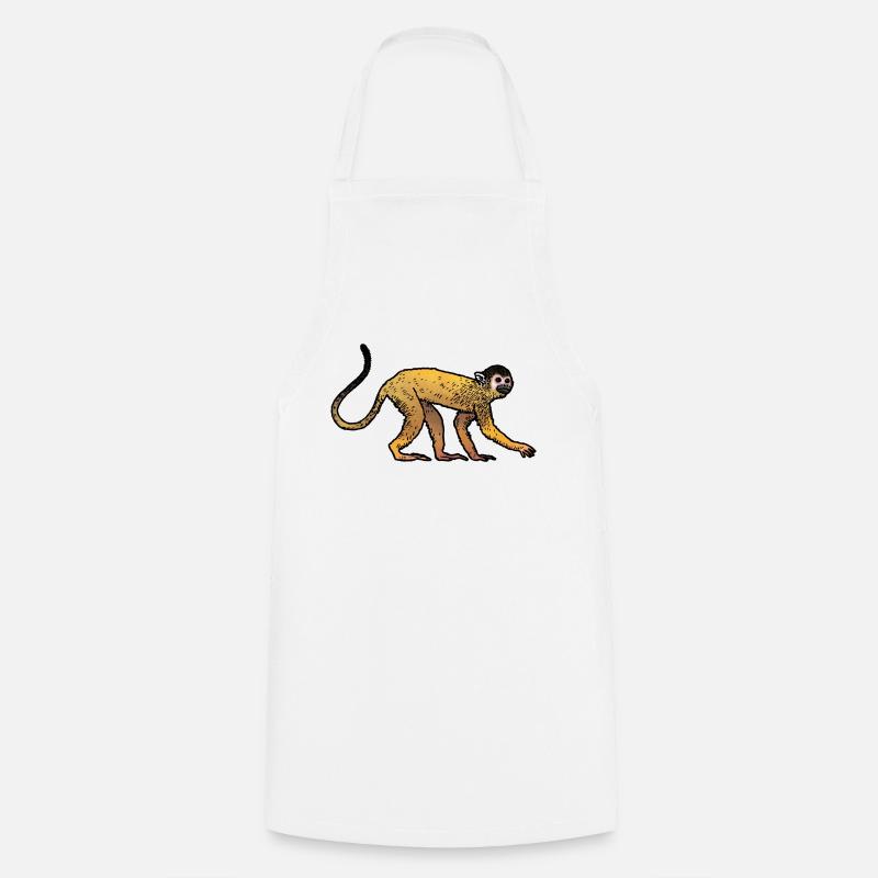 Saimiri 02 - Tablier de cuisine - blanc