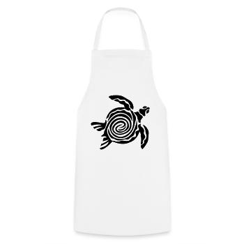 Turtle Nature Wild Wildness Gift Idea - Cooking Apron - white - Front - AI Model Male 185 dark (185cm)