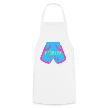 Fashion - Cooking Apron - white - Front - AI Model Male 185 dark (185cm)