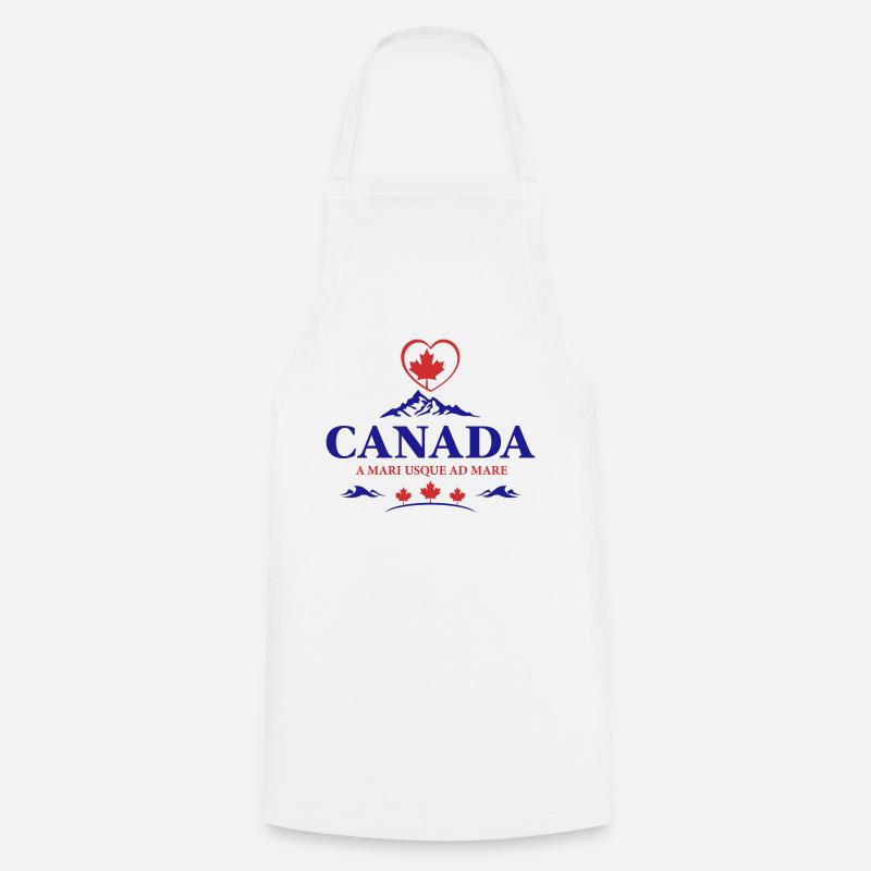 Canada Vancouver Montréal Toronto Maple Leaf Mountains - Tablier de cuisine - blanc