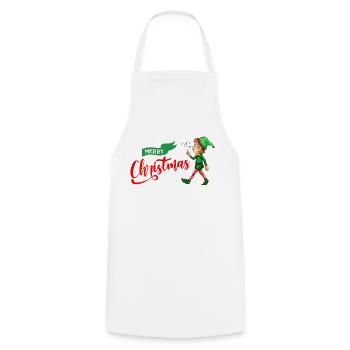 Eleven - Cooking Apron - white - Front - AI Model Male 185 dark (185cm)