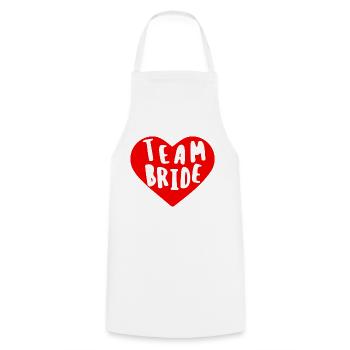 Team Bride Jungesellinnenabschied - Kochschürze - Weiß - Vorne - AI Model Male 185 dark (185cm)