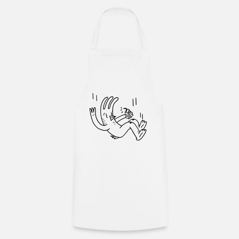 Chute de Poulet - Tablier de cuisine - blanc