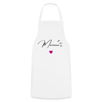 Fée marraine - Tablier de cuisine - blanc - Devant - AI Model Male 185 dark (185cm)