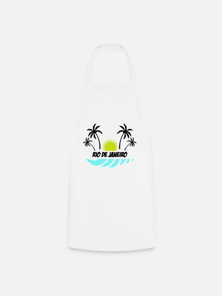 Rio de Janeiro - Tablier de cuisine - blanc