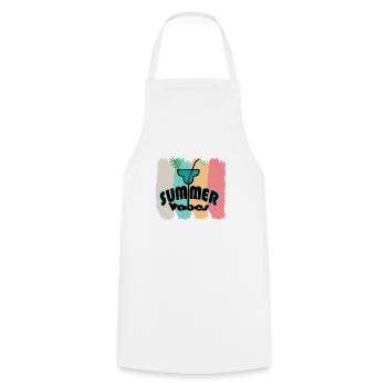 schönes Summer vibes T-Shirt für den Sommer - Kochschürze - Weiß - Vorne - AI Model Male 185 dark (185cm)