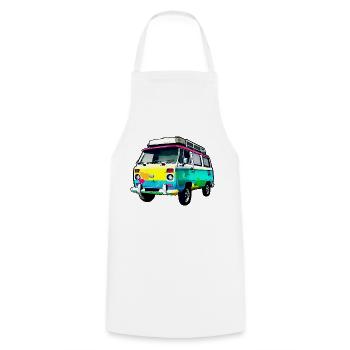 camping-car - Tablier de cuisine - blanc - Devant - AI Model Male 185 dark (185cm)