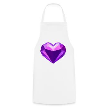 Engagement Valentine's Day Love Mother's Day Wedding - Cooking Apron - white - Front - AI Model Male 185 dark (185cm)