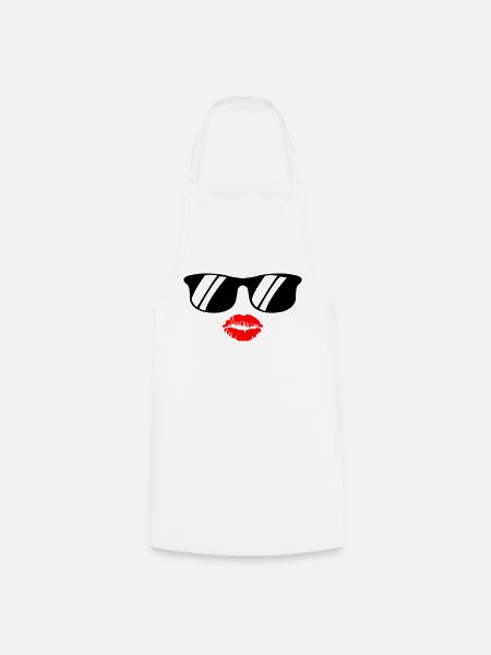 kiss face - Kochschürze - Weiß