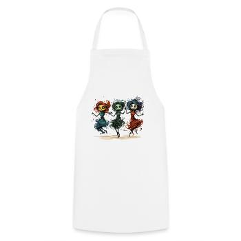 LES GOULES VEULENT JUSTE S’AMUSER - Tablier de cuisine - blanc - Devant - AI Model Male 185 dark (185cm)