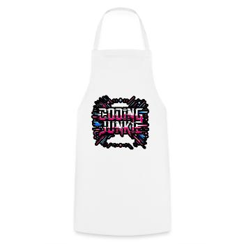 Accro au codage 15 - Tablier de cuisine - blanc - Devant - AI Model Male 185 dark (185cm)