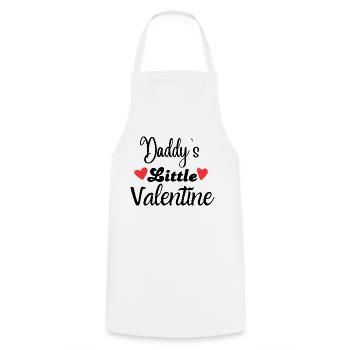 Daddy's Little Valentine - Cooking Apron - white - Front - AI Model Male 185 dark (185cm)