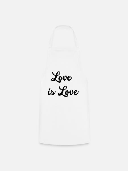 Liebe ist Liebe - Kochschürze - Weiß