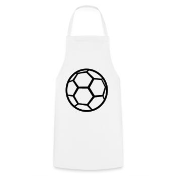 ballon de foot - Tablier de cuisine - blanc - Devant - AI Model Male 185 dark (185cm)
