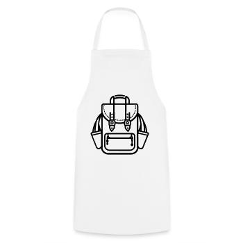 Rucksack - Kochschürze - Weiß - Vorne - AI Model Male 185 dark (185cm)