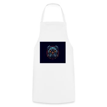 dog with glasses sticker - Tablier de cuisine - blanc - Devant - AI Model Male 185 dark (185cm)