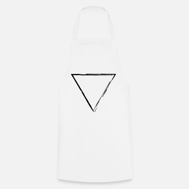 Triangle - Tablier de cuisine - blanc
