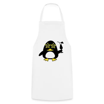 beach duck - Kochschürze - Weiß - Vorne - AI Model Male 185 dark (185cm)