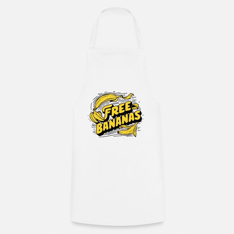 Free bananas - Cooking Apron - white