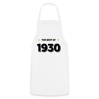 Best of 1930 - Tablier de cuisine - blanc - Devant - AI Model Male 185 dark (185cm)