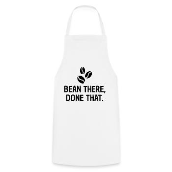 Grain là, fait ça - Design pour les amateurs de café - Tablier de cuisine - blanc - Devant - AI Model Male 185 dark (185cm)