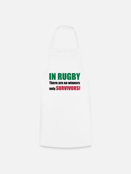 rugby - Cooking Apron - white